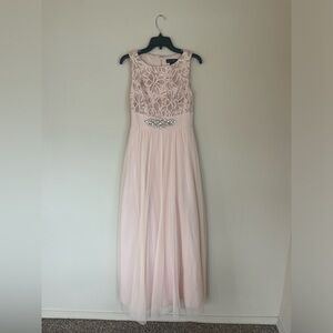 Jessica Howard Blush Pink Evening Gown